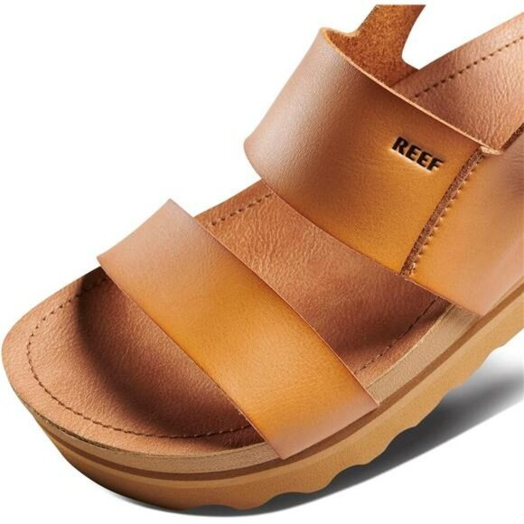 Womens Platform Slide Sandals Vegan Leather Arch Support Cushioned Footbed - Picture 7 of 8